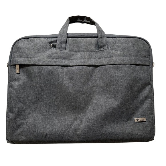 VOOVA Laptop Sleeve Case Bag 16 inch with Handles Shoulder Strap Gray - Picture 1 of 7